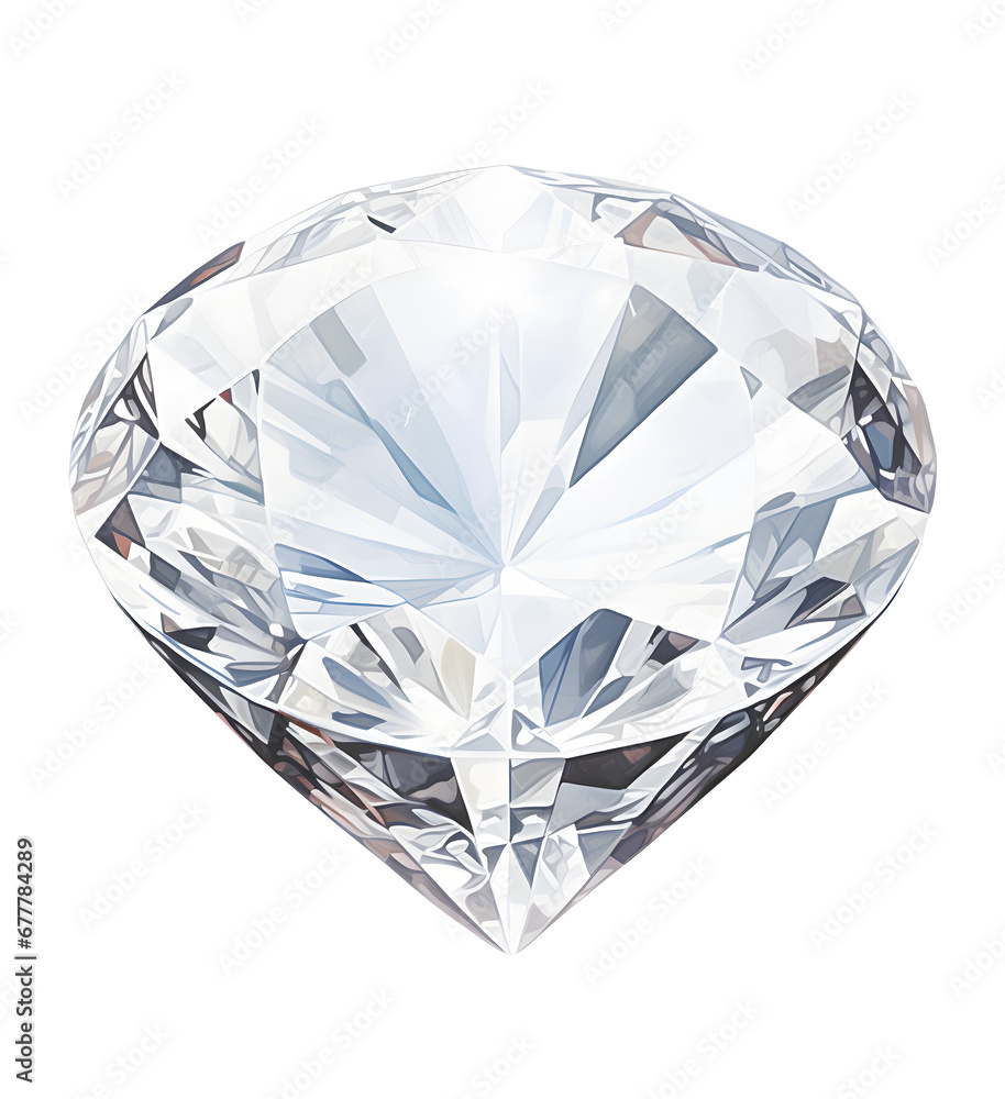 a white diamond with blue light on white background
a white diamond with blue light on white background