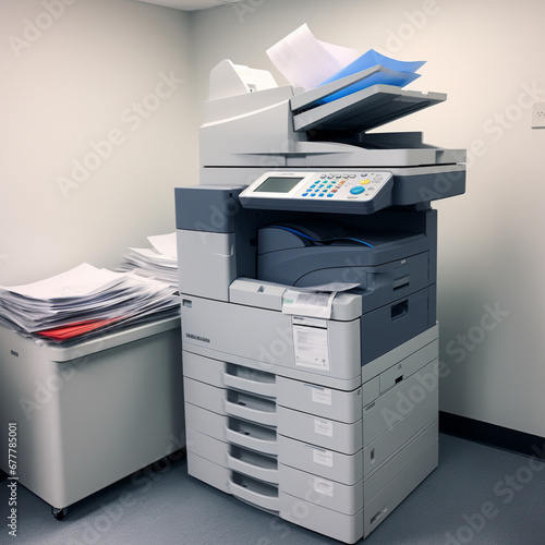 Printer in an office.