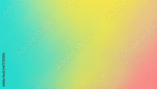 A lively Turquoise Coral Lemon glowing grainy gradient background with a graphite noise texture, perfect for a poster, header, or banner design.
