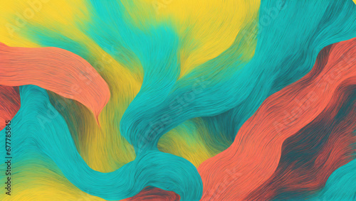A lively Turquoise Coral Lemon glowing grainy gradient background with a graphite noise texture, perfect for a poster, header, or banner design.