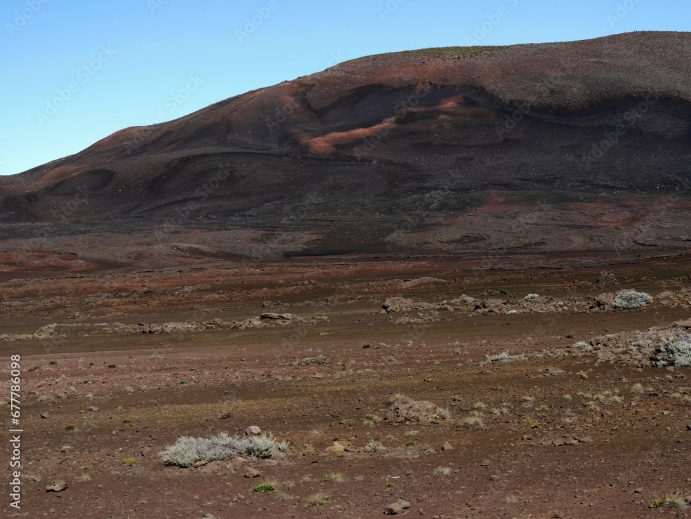 Plaine des sables, desertic landscape in volcanic area, Reunion
