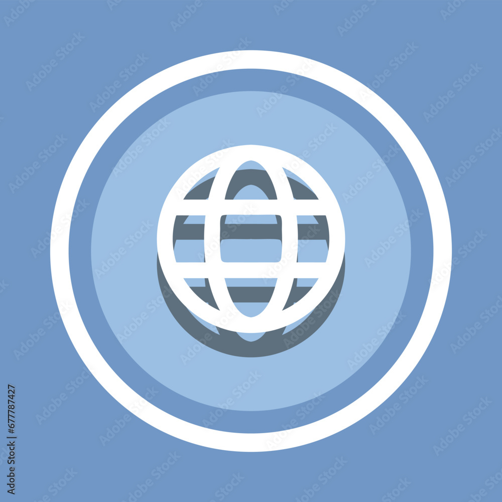 Internet icon vector. Internet icon vector in trendy flat style. Website icon image, Website icon illustration isolated on blue background Internet icon vector. Internet icon vector in trendy flat style. Website icon image, Website icon illustration isolated on blue background