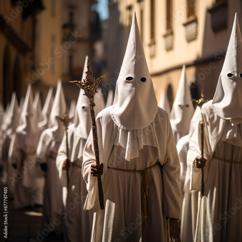 Holy Week procession in Spain. photo