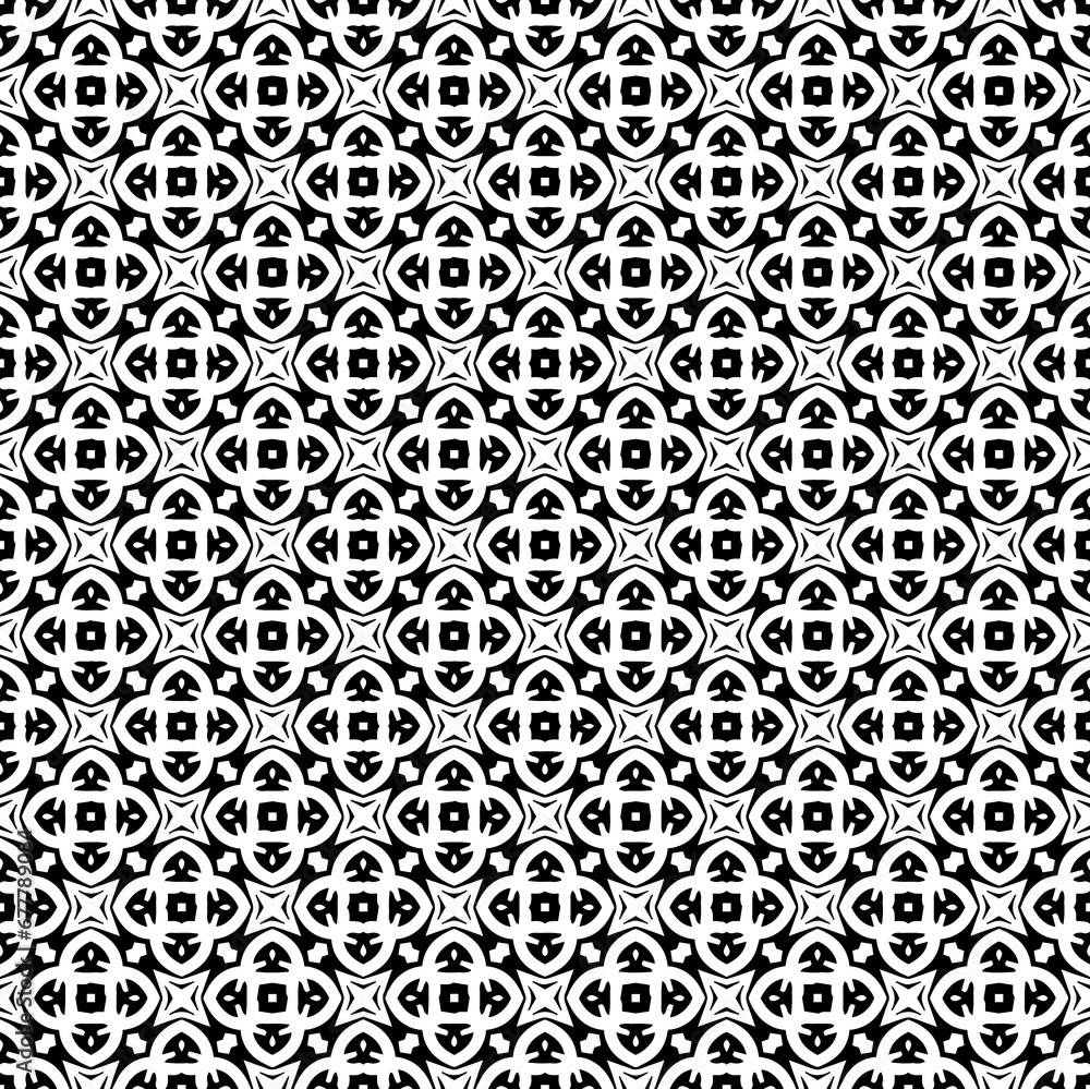 Black seamless abstract pattern. Overlay for background and backdrop. Ornamental design. PNG graphic illustration with transparent background.