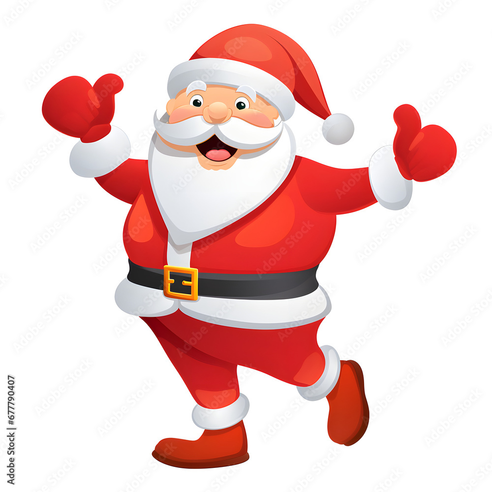 cartoon illustration of a happy santa claus cartoon illustration of a happy santa claus
