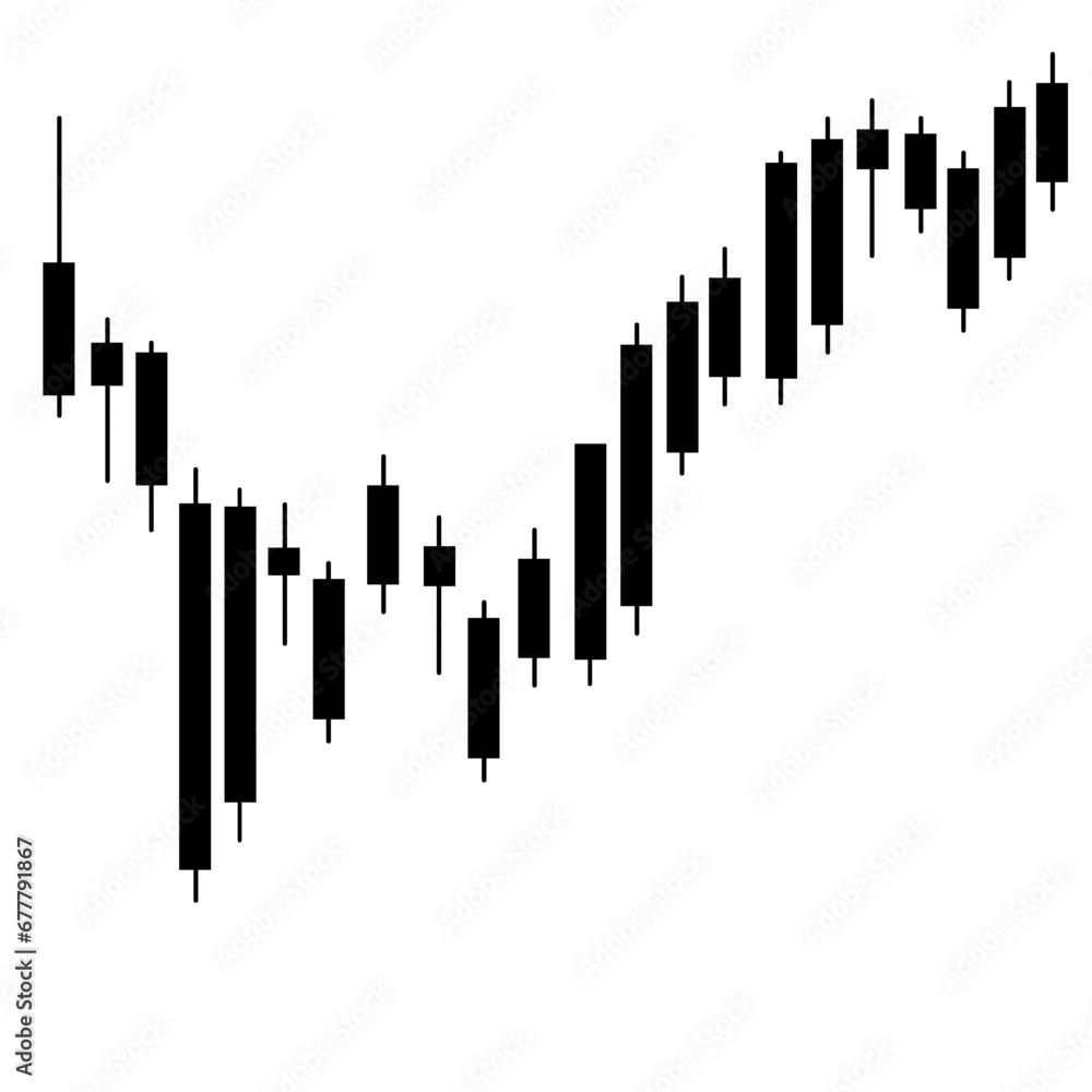 Forex Market Chart Vector Illustration Forex Market Chart Vector Illustration