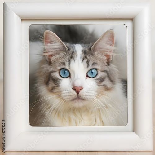 cat in a frame © Rizwanvet