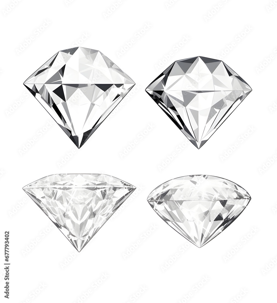 a set of diamonds on a white background a set of diamonds on a white background