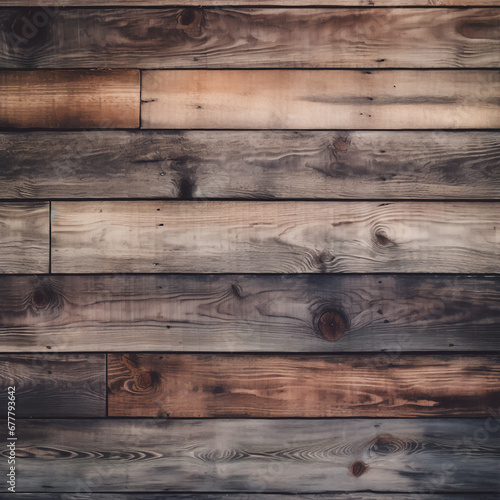 Captivating texture of aged, dry, and rough dark wooden boards, exhibiting a blend of gray and brown shades. Ideal as a wood background wallpaper.