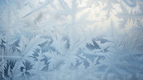  a close up of a frosted glass window with a tree in the middle of the window and sky in the background.