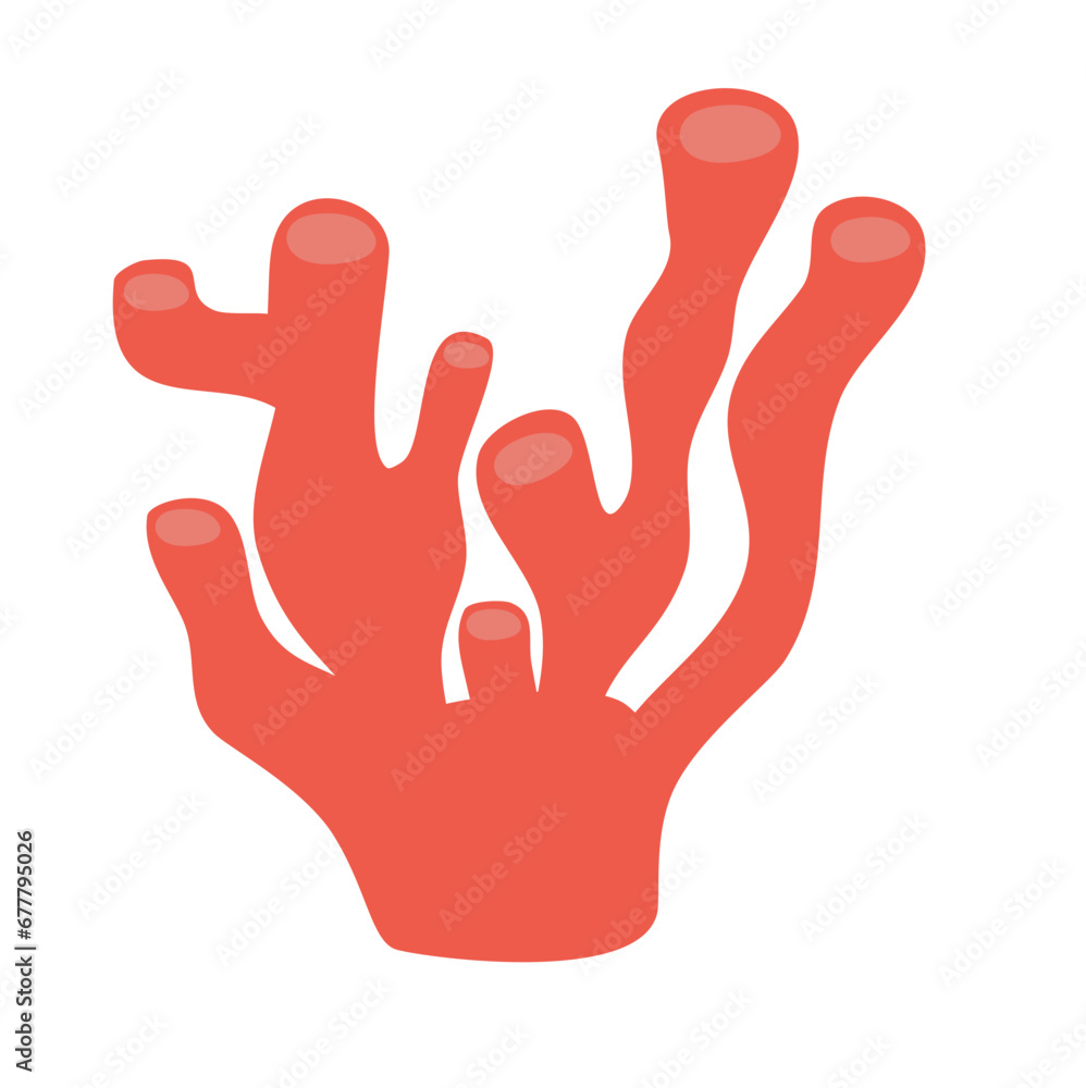 Seaweed Coral Handdrawn Icon Vector Illustration Seaweed Coral Handdrawn Icon Vector Illustration