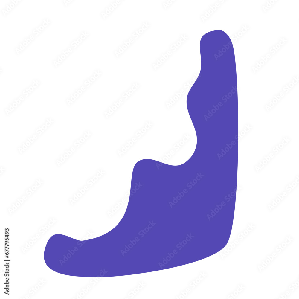 Organic Shape Vector Corner Frame Organic Shape Vector Corner Frame