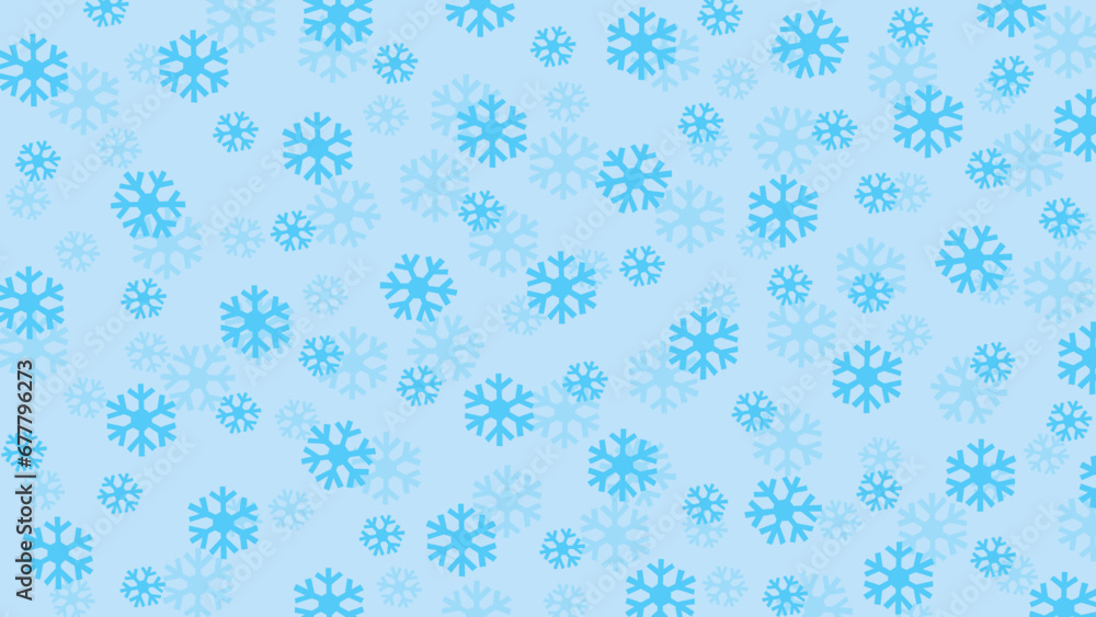 Blue seamless background with snowflakes Blue seamless background with snowflakes