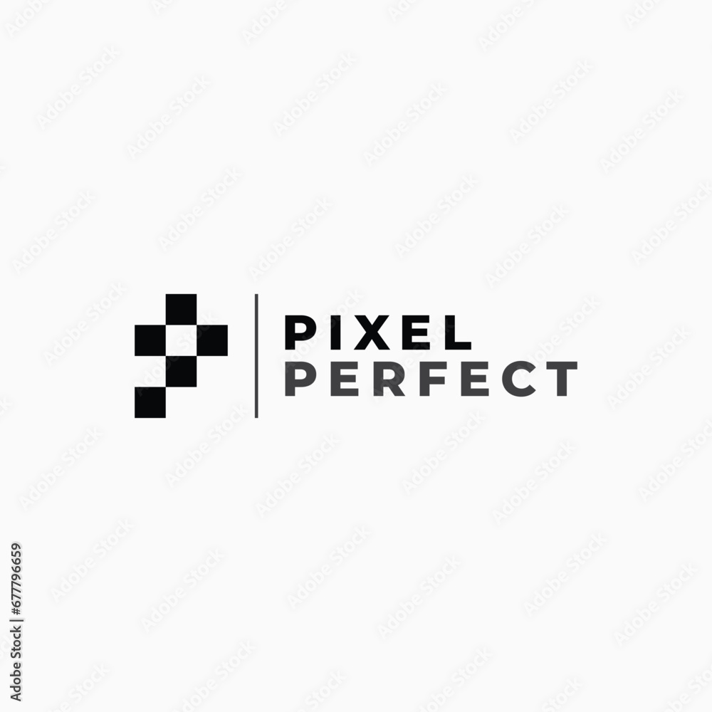 Vector abstract mark logo design for a photography or technology business named Pixel Perfect Vector abstract mark logo design for a photography or technology business named Pixel Perfect