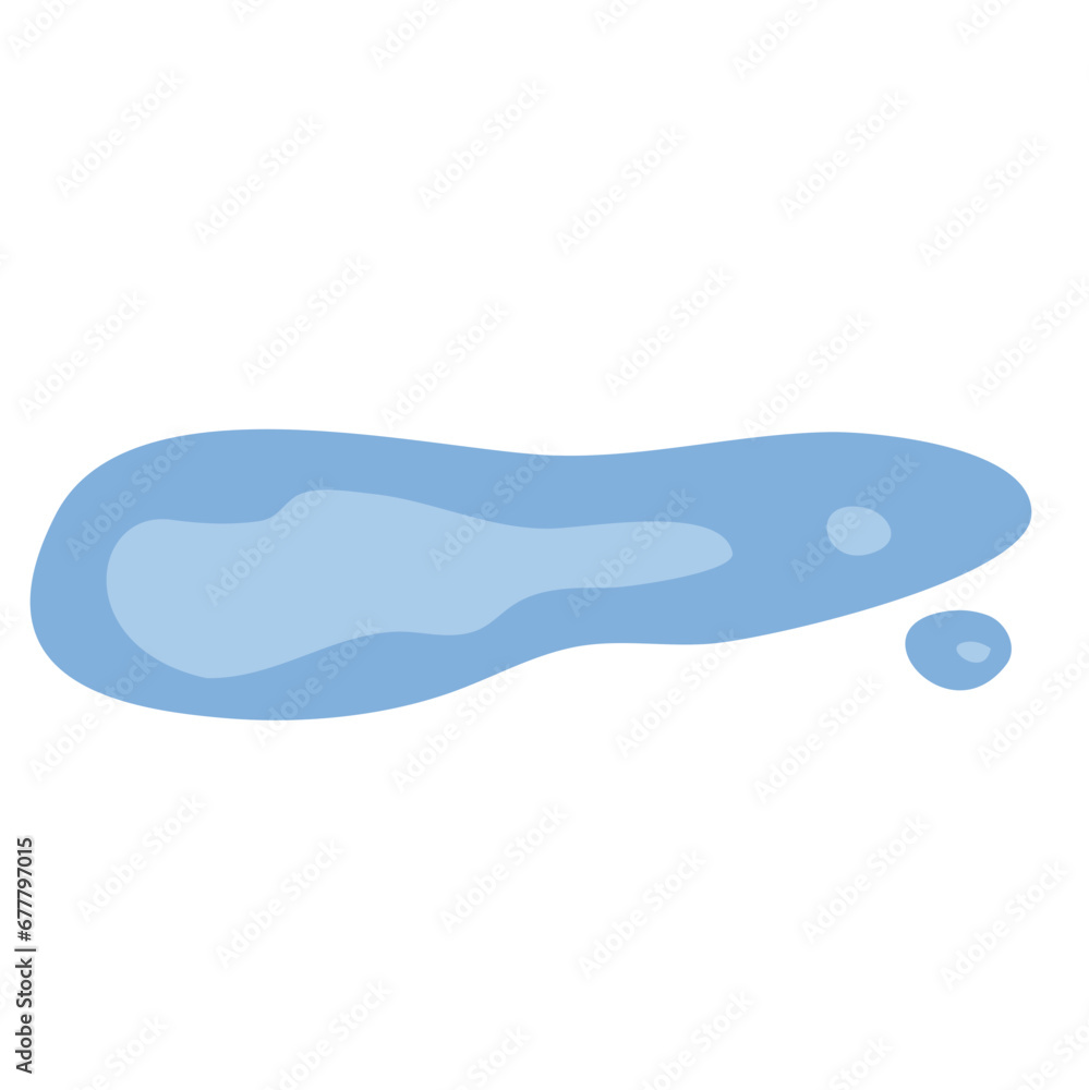 Fototapeta premium Water Puddle Vector Illustration 