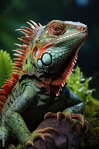 iguana on a tree