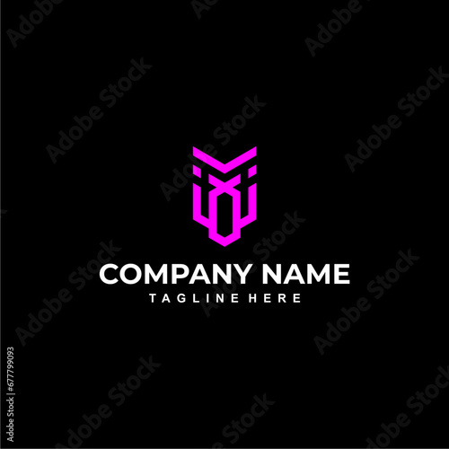 Geometric abstract vector logo design