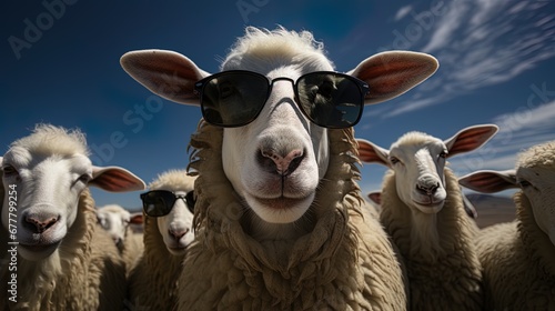 sheep on a farm © Sarcastic