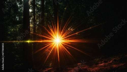 Overlay, flare light transition, effects sunlight, lens flare, light leaks. High-quality stock image of warm sun rays light effects, overlays or Forest Green flare isolated on black back