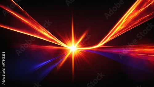 Overlay, flare light transition, effects sunlight, lens flare, light leaks. High-quality stock image of warm sun rays light effects, overlays or Sapphire Blue flare isolated on black background for de