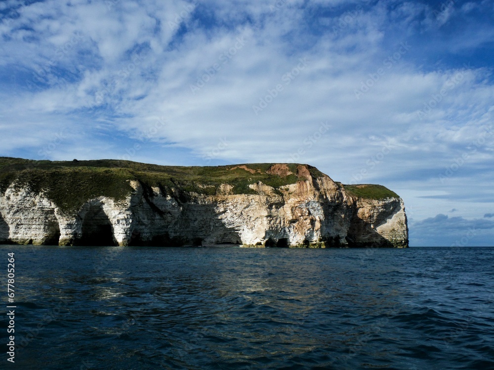 Amazing shot of Bempton cliffs on the coast of Bempton in Yorkshire, England Amazing shot of Bempton cliffs on the coast of Bempton in Yorkshire, England
