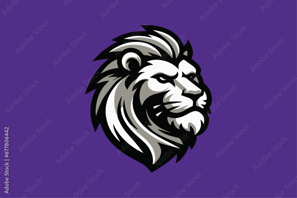 Dynamic Vector Lion Mascot Logo - High-Performance Sports Team Emblem for Impactful Branding