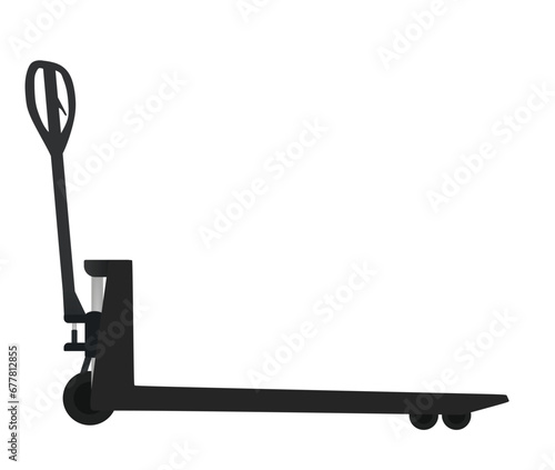 Hand warehouse jack. vector illustration
