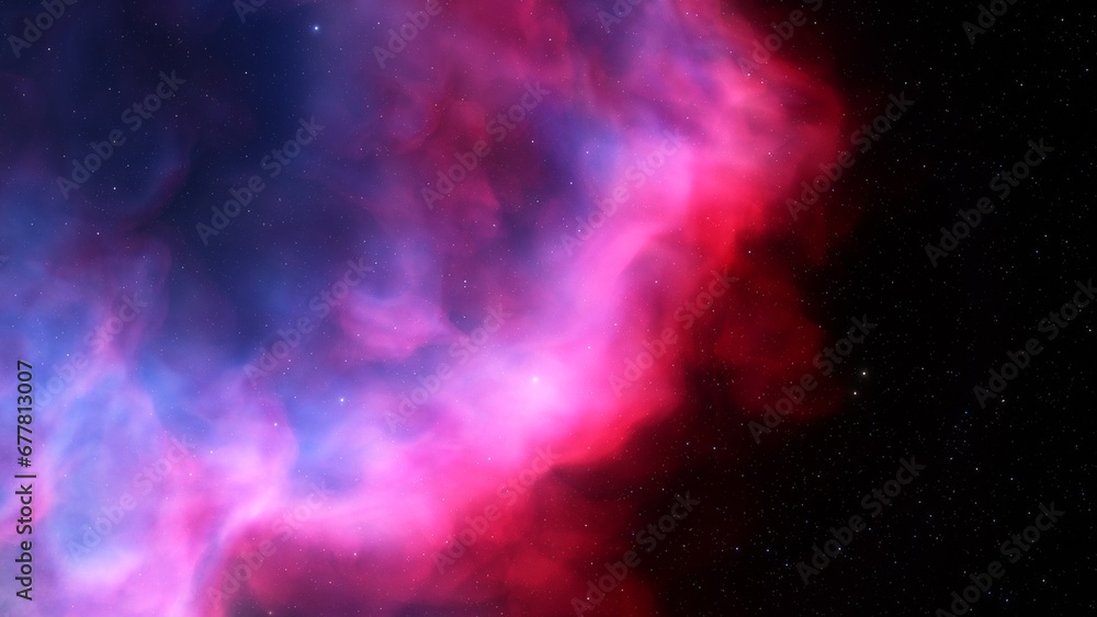 Obraz premium Universe filled with stars, nebula and galaxy