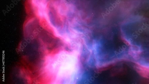 Space nebula  for use with projects on science  research  and education. Illustration 