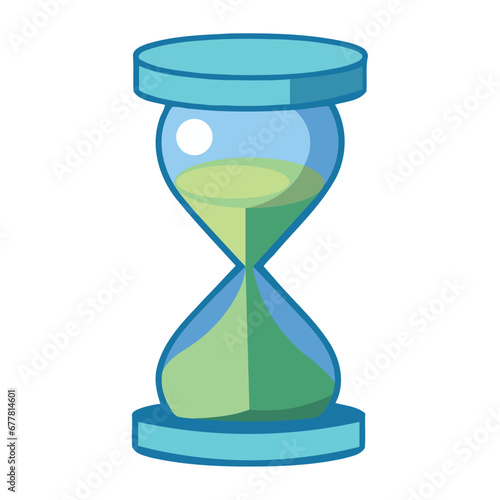 video game item hourglass isolated