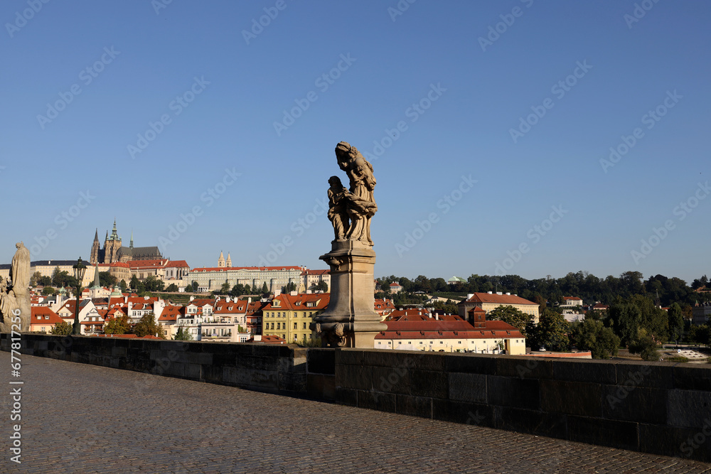 Detail of the Charles Bridge in Prague