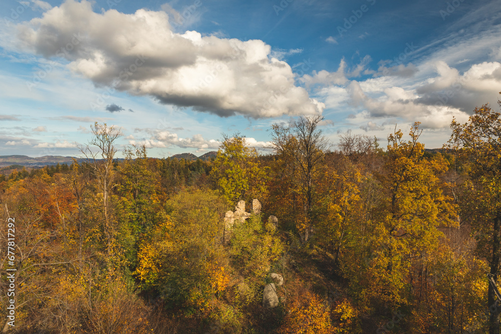 Jesienny krajobraz z Dolnego Śląska