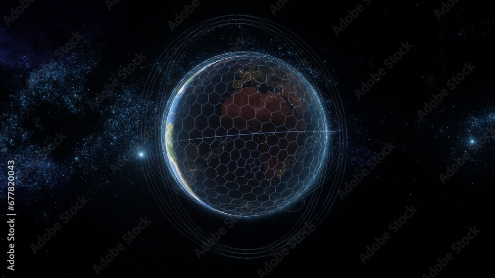 Obraz premium Global Communication Network