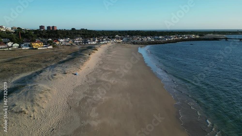 Paisagem Praia Trafaria Lisboa Portugal Céu Mar Horizonte Oceano Atlântico Areia Ondas São Pedro Segundo Torrão Vista Verão Clima Azul Verde Porto Fábrica Construção Europa Ilha Costa Portuguesa photo