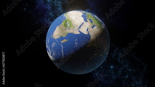 Fototapeta Naklejka Na Ścianę i Meble -  Planet Earth with clouds
