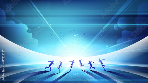 Running together into the future, Road to the future.