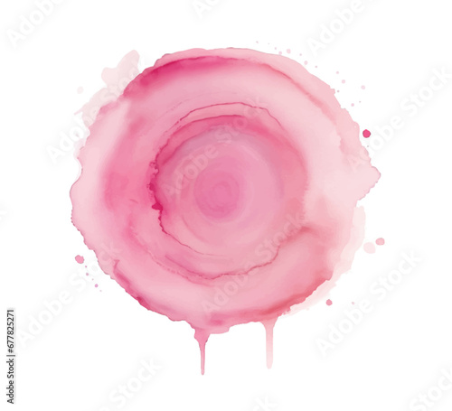 Pink watercolor brush paint background