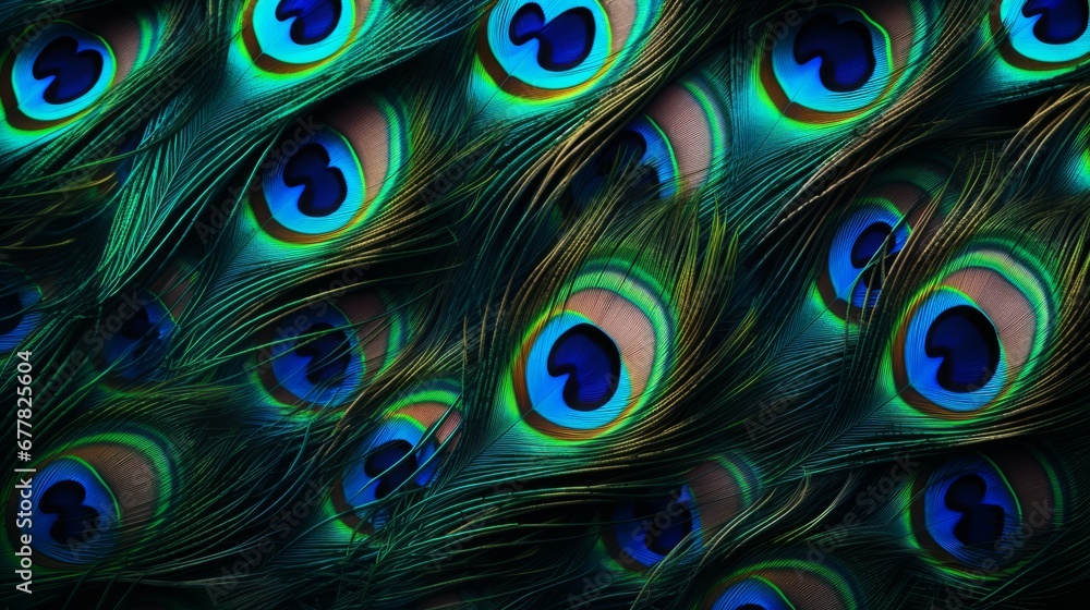 Obraz premium background peacock feathers, 16:9