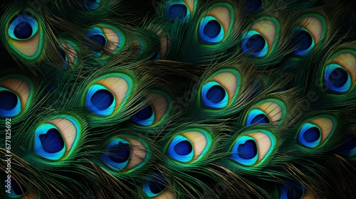 background peacock feathers, 16:9