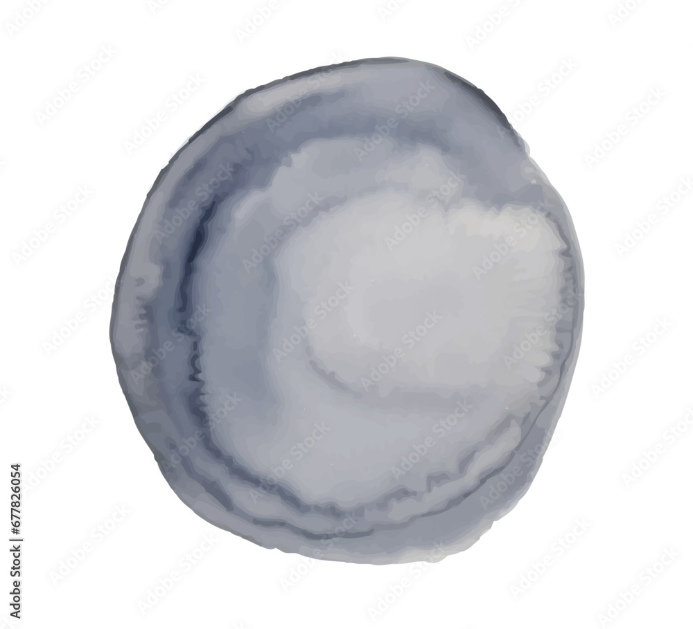 Fototapeta premium Abstract watercolor circle painted background, Black watercolor