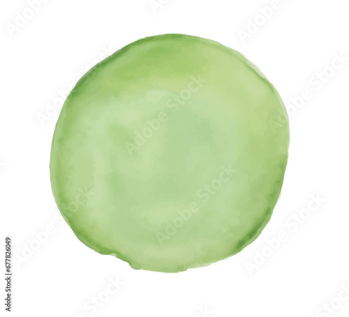 Green watercolor brush paint background