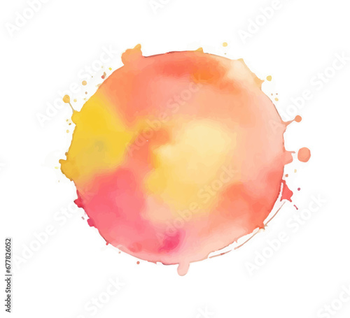 Abstract colorful watercolor background. Watercolor splash