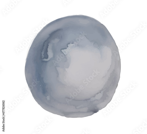Abstract watercolor circle painted background, Black watercolor