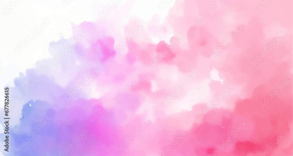 Pink watercolor abstract background. Watercolor pink background - obrazy, fototapety, plakaty 