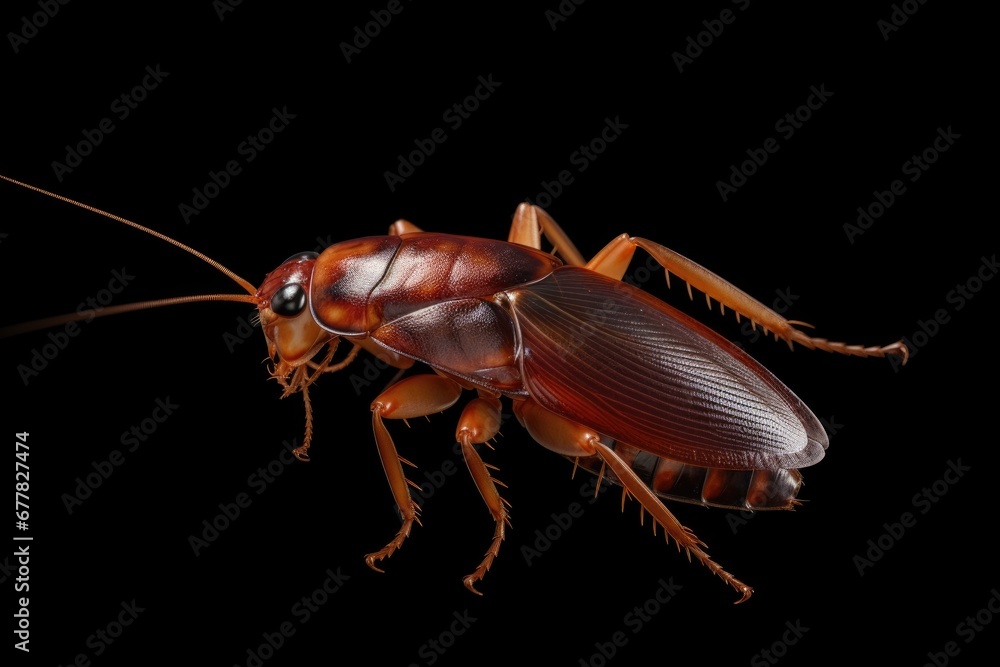 Cockroach isolated on black background Cockroach isolated on black background