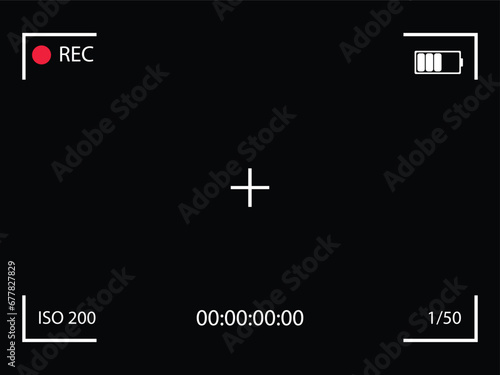 camera frame viewfinder vector