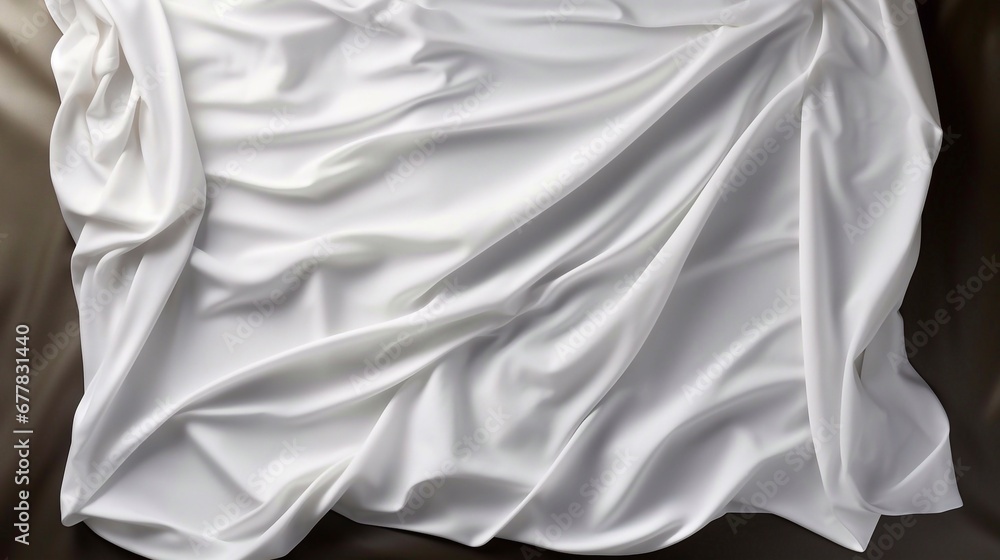 white satin fabric, generative Ai