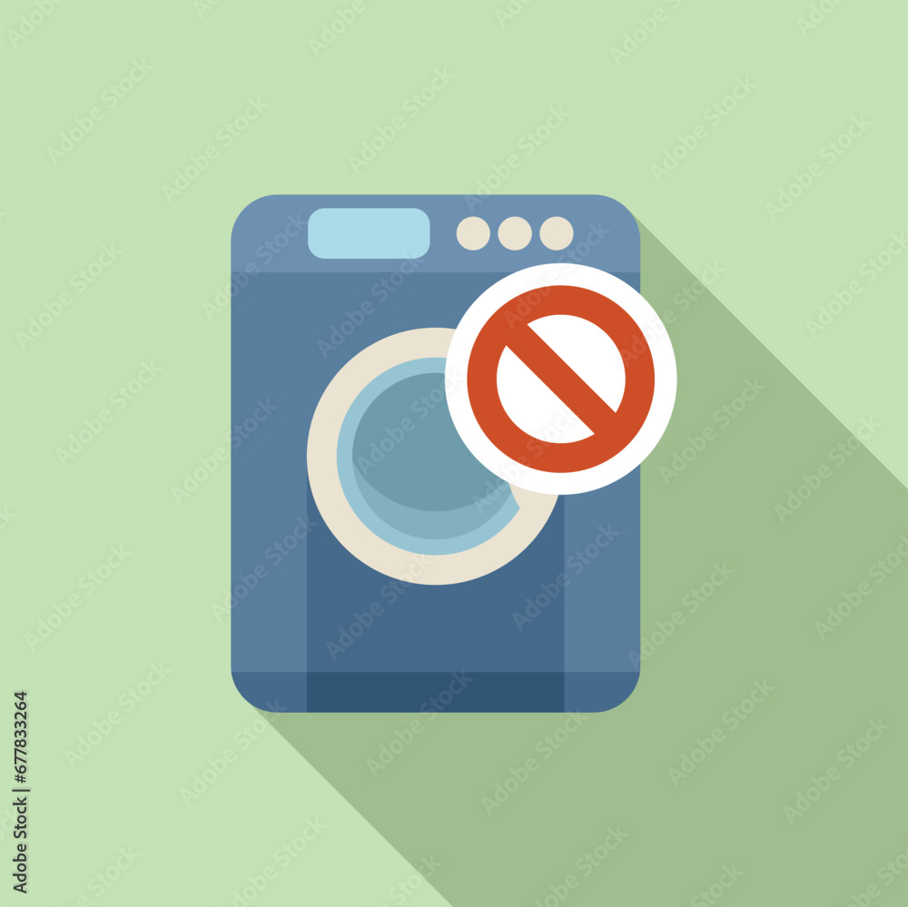 Broken washing machine icon flat vector. Pipe water plumber. Worker mechanic Broken washing machine icon flat vector. Pipe water plumber. Worker mechanic