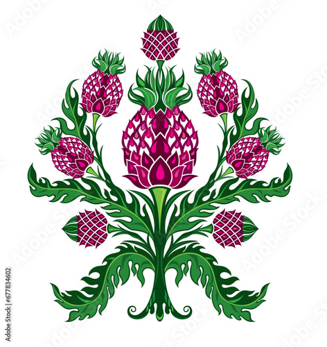 Vector Isolated Graphic Artichoke  Illustartion