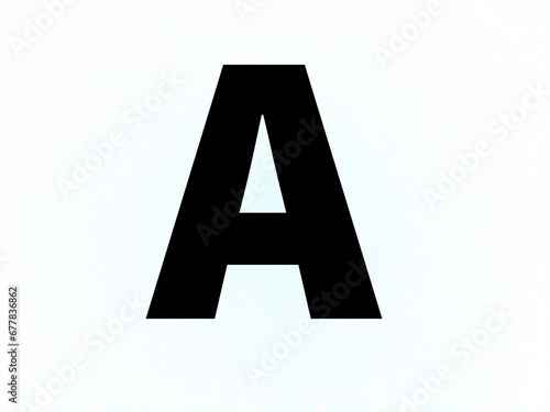 letter a made of alphabet